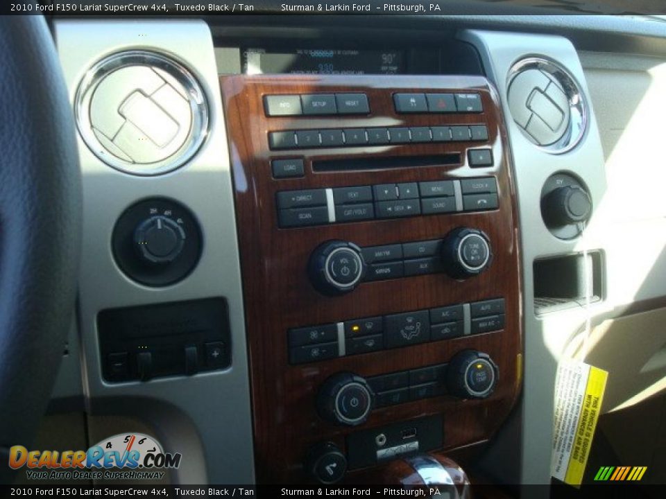 2010 Ford F150 Lariat SuperCrew 4x4 Tuxedo Black / Tan Photo #9
