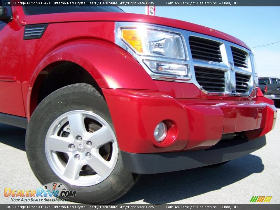 2008 Dodge Nitro SXT 4x4 Inferno Red Crystal Pearl / Dark Slate Gray/Light Slate Gray Photo #2