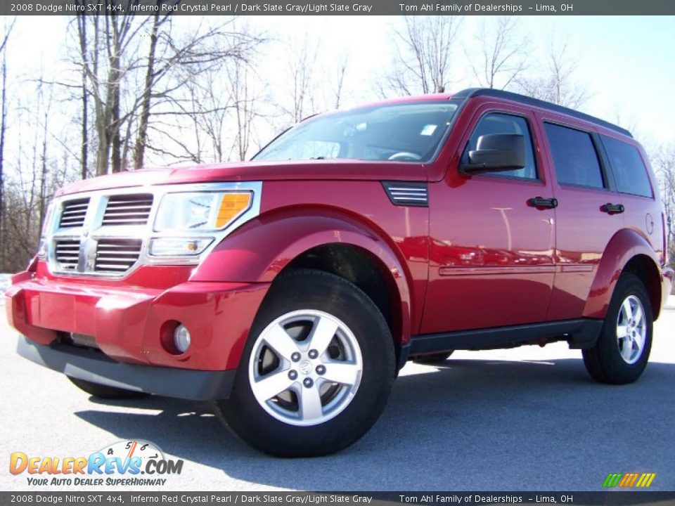 2008 Dodge Nitro SXT 4x4 Inferno Red Crystal Pearl / Dark Slate Gray/Light Slate Gray Photo #5