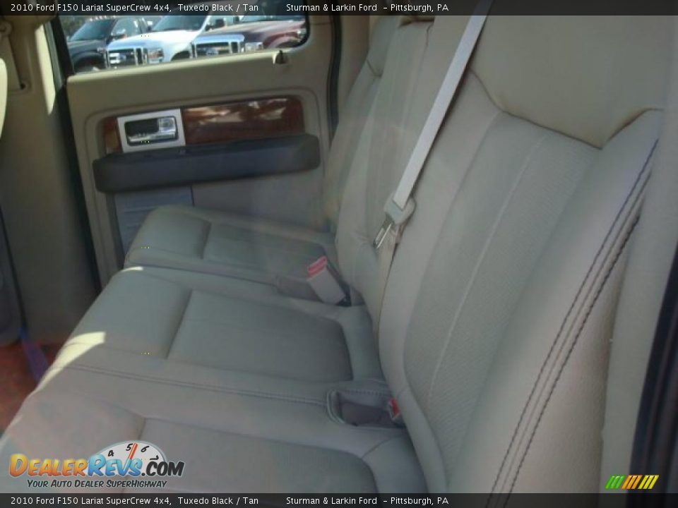 2010 Ford F150 Lariat SuperCrew 4x4 Tuxedo Black / Tan Photo #13