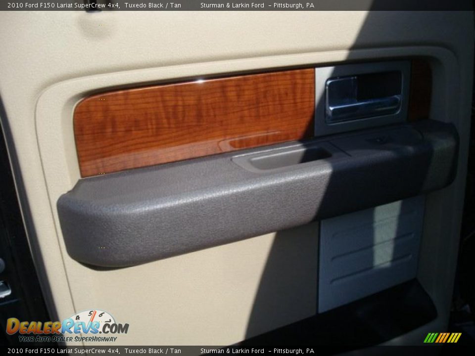 2010 Ford F150 Lariat SuperCrew 4x4 Tuxedo Black / Tan Photo #15