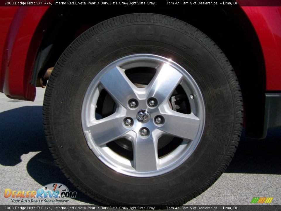 2008 Dodge Nitro SXT 4x4 Inferno Red Crystal Pearl / Dark Slate Gray/Light Slate Gray Photo #8