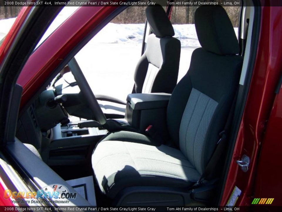 2008 Dodge Nitro SXT 4x4 Inferno Red Crystal Pearl / Dark Slate Gray/Light Slate Gray Photo #9