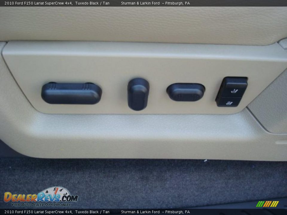 2010 Ford F150 Lariat SuperCrew 4x4 Tuxedo Black / Tan Photo #17