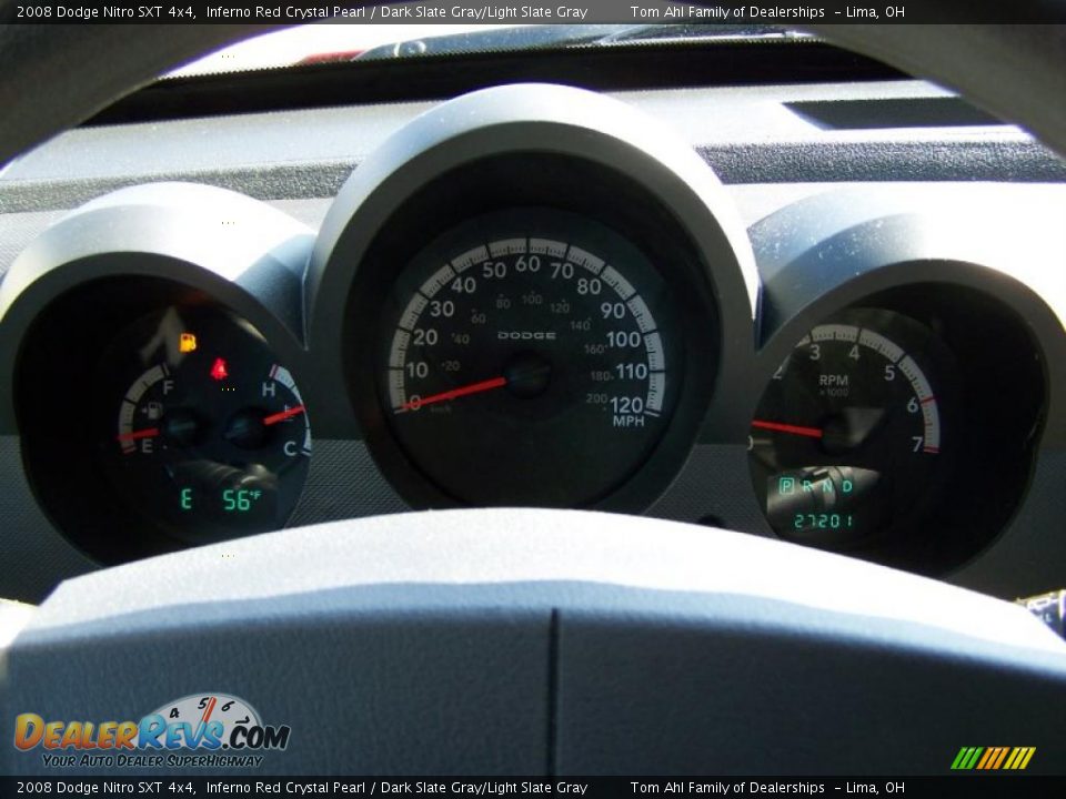2008 Dodge Nitro SXT 4x4 Inferno Red Crystal Pearl / Dark Slate Gray/Light Slate Gray Photo #17