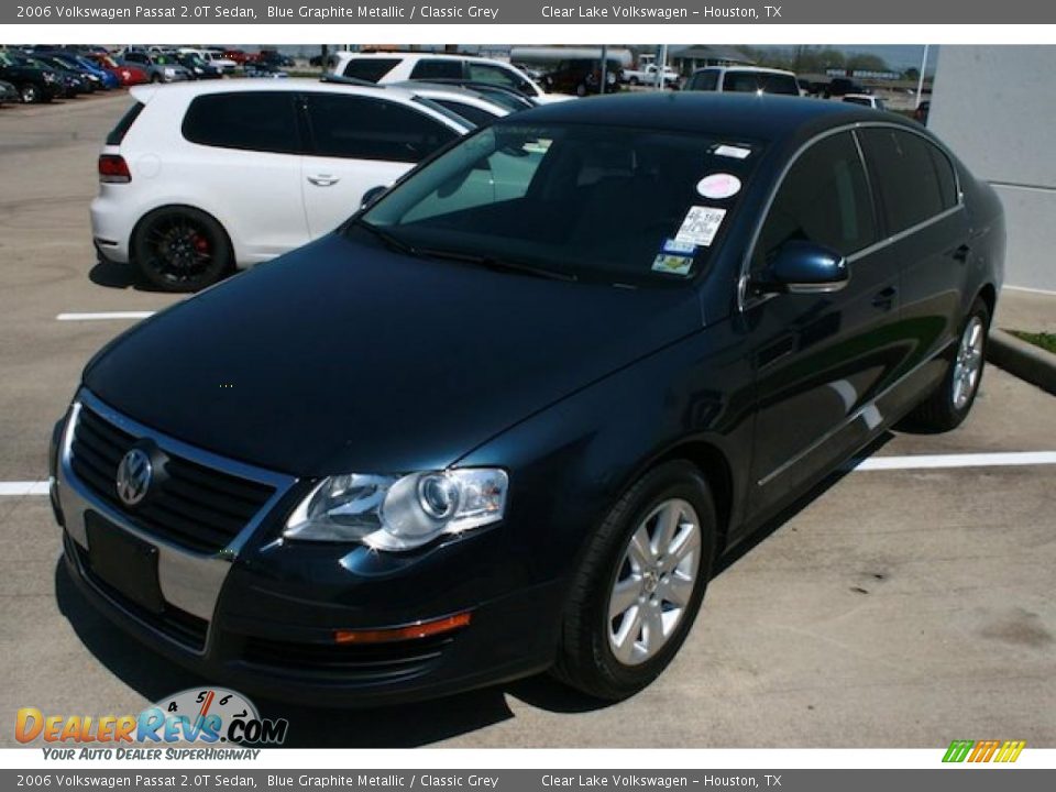 2006 Volkswagen Passat 2.0T Sedan Blue Graphite Metallic / Classic Grey Photo #3