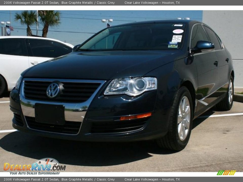 2006 Volkswagen Passat 2.0T Sedan Blue Graphite Metallic / Classic Grey Photo #11