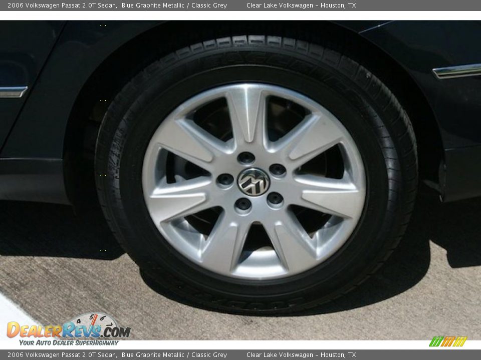 2006 Volkswagen Passat 2.0T Sedan Blue Graphite Metallic / Classic Grey Photo #13