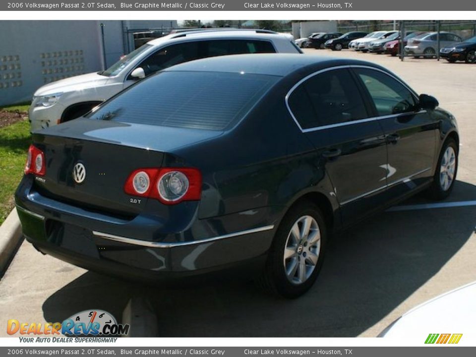 2006 Volkswagen Passat 2.0T Sedan Blue Graphite Metallic / Classic Grey Photo #15