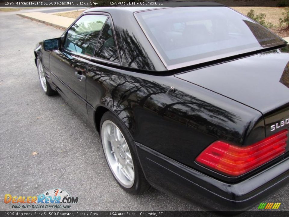 1996 Mercedes-Benz SL 500 Roadster Black / Grey Photo #4