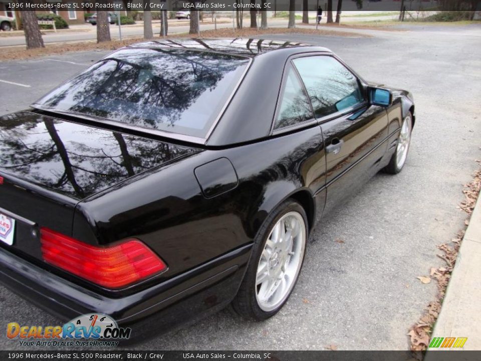 1996 Mercedes-Benz SL 500 Roadster Black / Grey Photo #6