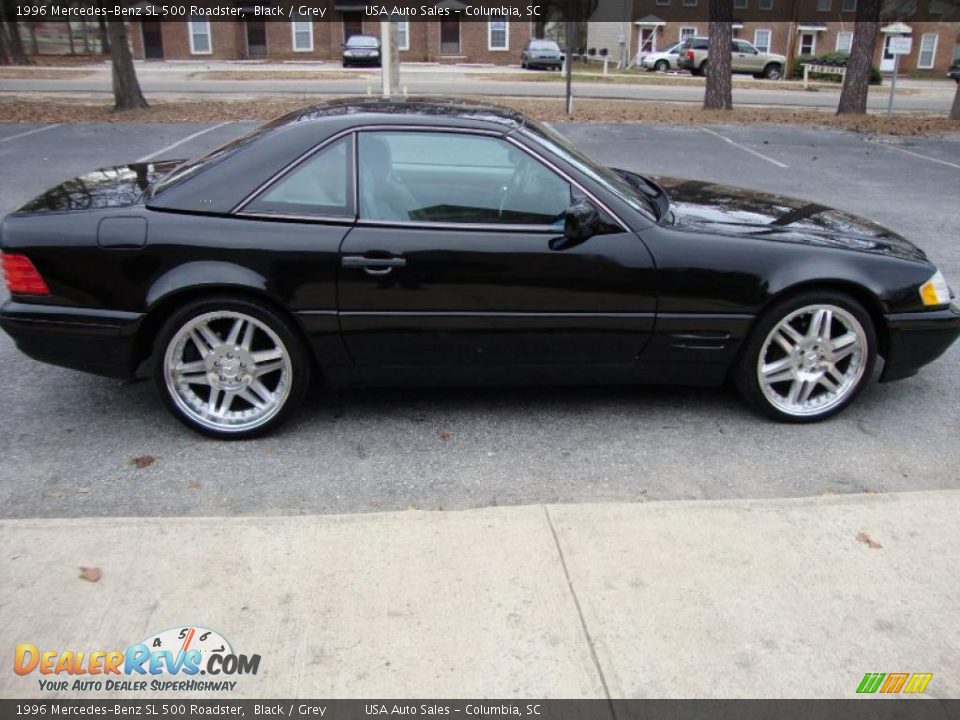 1996 Mercedes-Benz SL 500 Roadster Black / Grey Photo #8