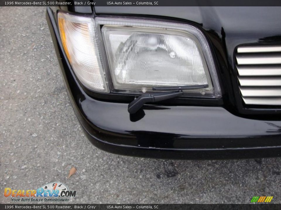 1996 Mercedes-Benz SL 500 Roadster Black / Grey Photo #9