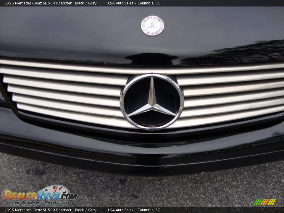 1996 Mercedes-Benz SL 500 Roadster Black / Grey Photo #10