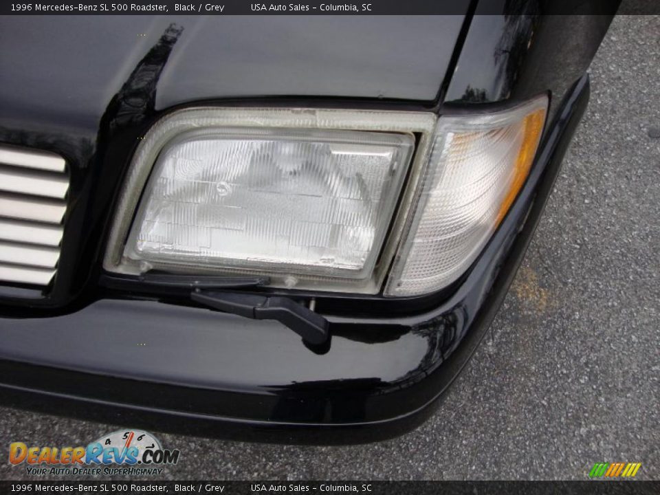 1996 Mercedes-Benz SL 500 Roadster Black / Grey Photo #11