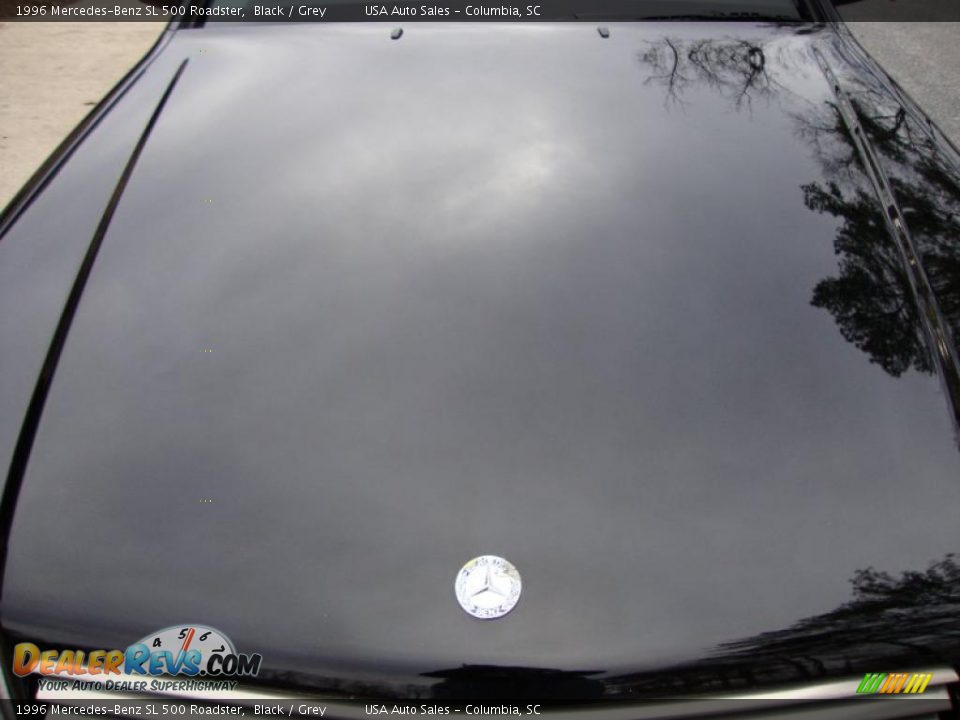 1996 Mercedes-Benz SL 500 Roadster Black / Grey Photo #12