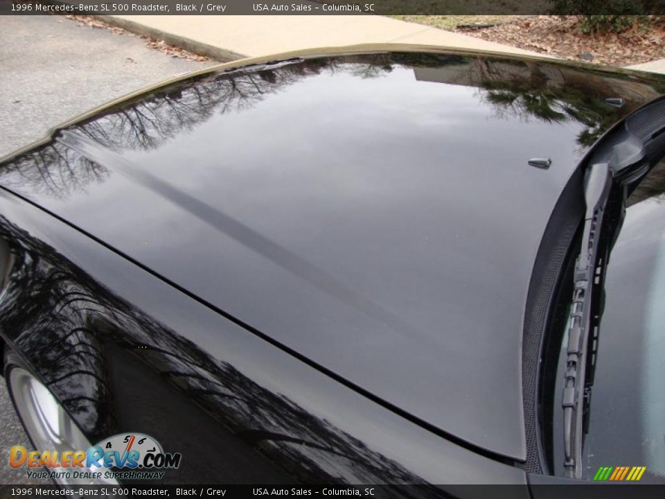 1996 Mercedes-Benz SL 500 Roadster Black / Grey Photo #14