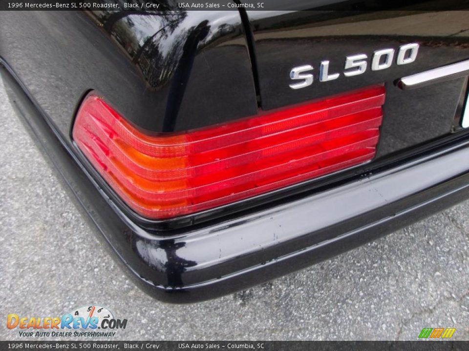 1996 Mercedes-Benz SL 500 Roadster Black / Grey Photo #16