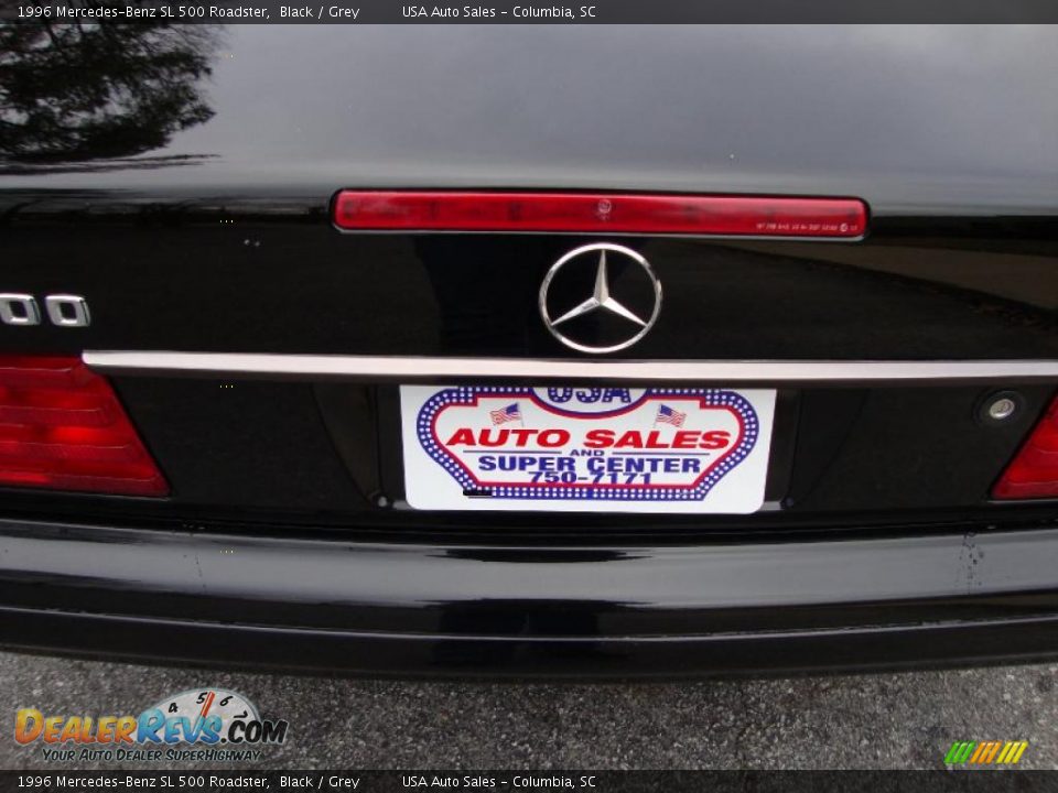 1996 Mercedes-Benz SL 500 Roadster Black / Grey Photo #17