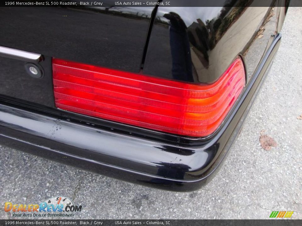 1996 Mercedes-Benz SL 500 Roadster Black / Grey Photo #18