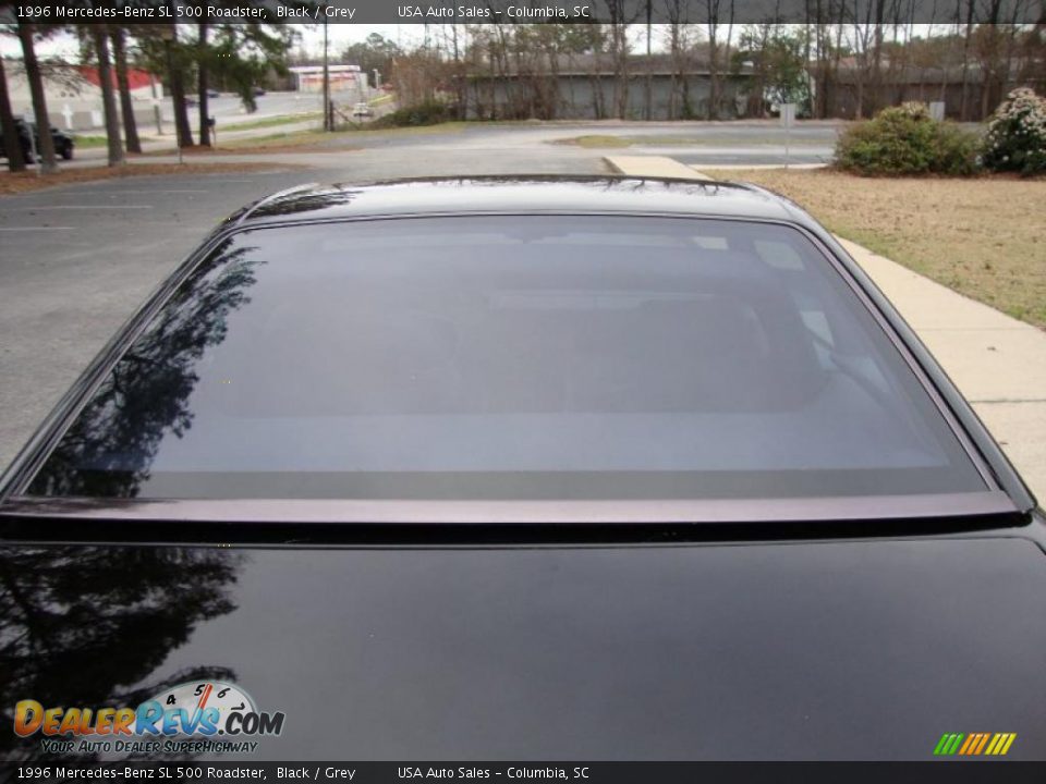 1996 Mercedes-Benz SL 500 Roadster Black / Grey Photo #20