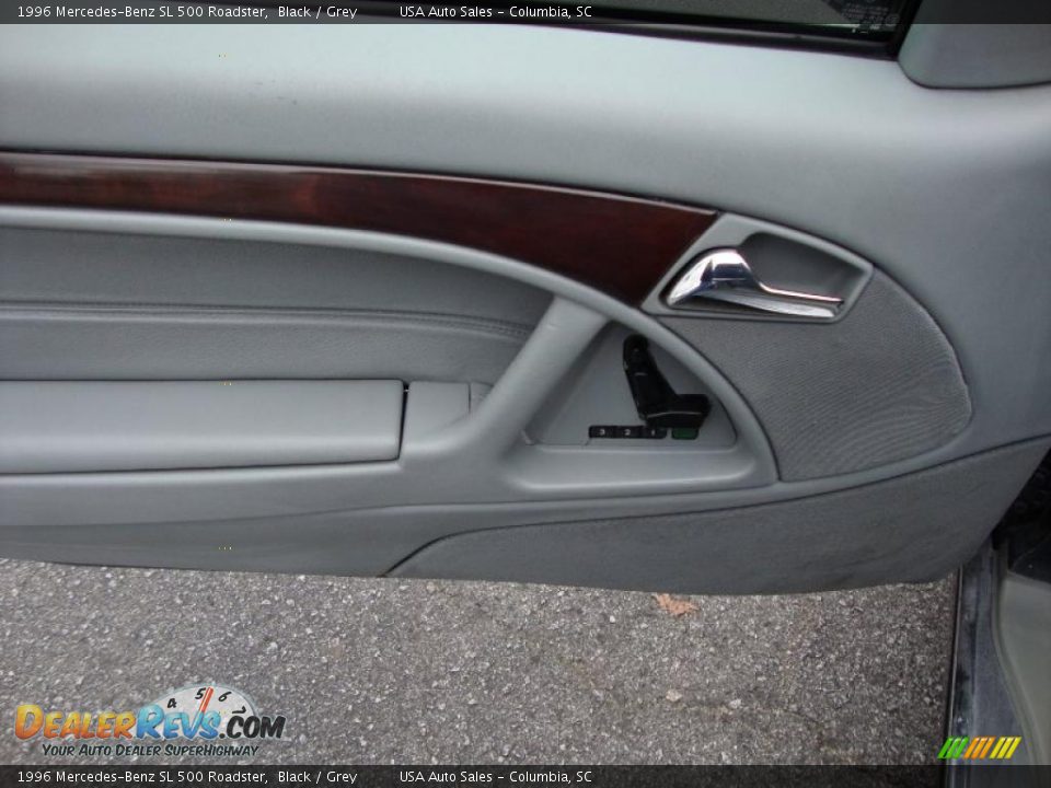 1996 Mercedes-Benz SL 500 Roadster Black / Grey Photo #24