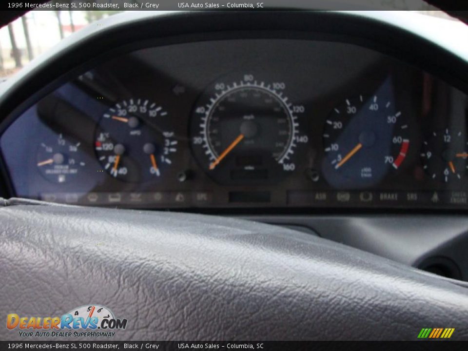 1996 Mercedes-Benz SL 500 Roadster Black / Grey Photo #28