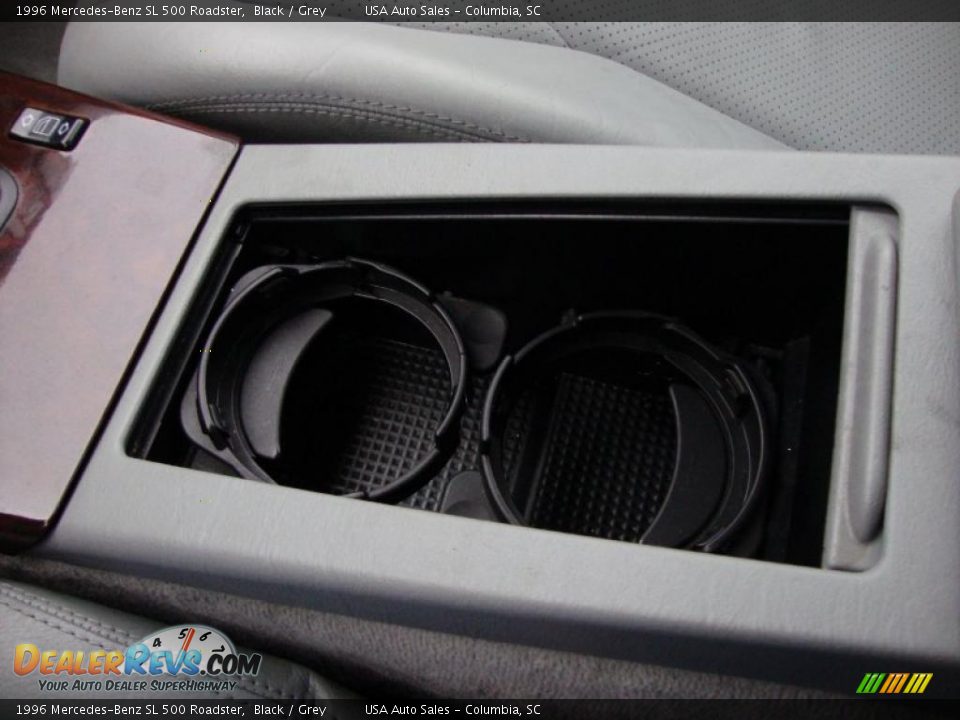 1996 Mercedes-Benz SL 500 Roadster Black / Grey Photo #33