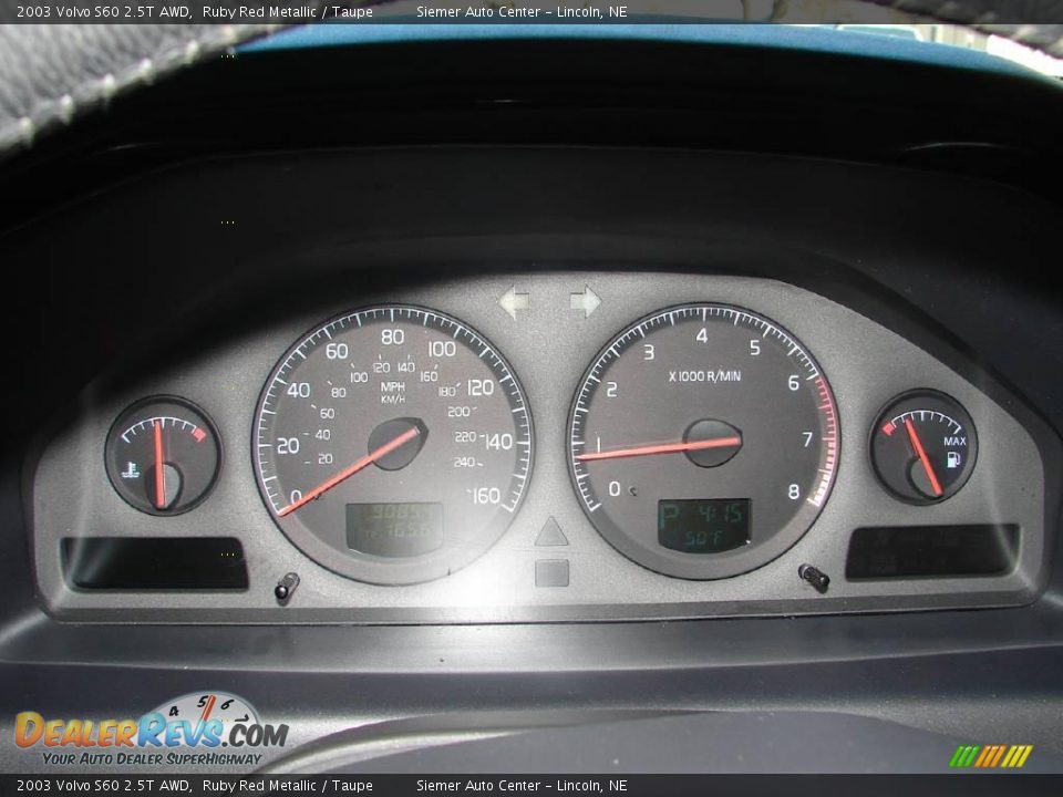 2003 Volvo S60 2.5T AWD Ruby Red Metallic / Taupe Photo #4