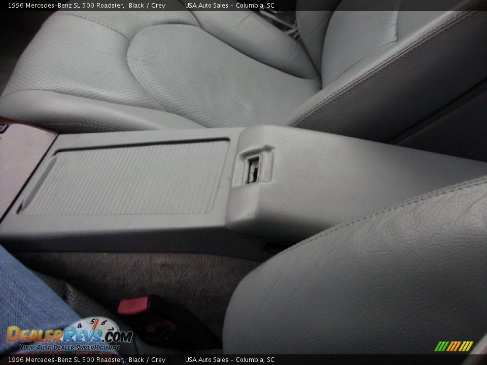 1996 Mercedes-Benz SL 500 Roadster Black / Grey Photo #35