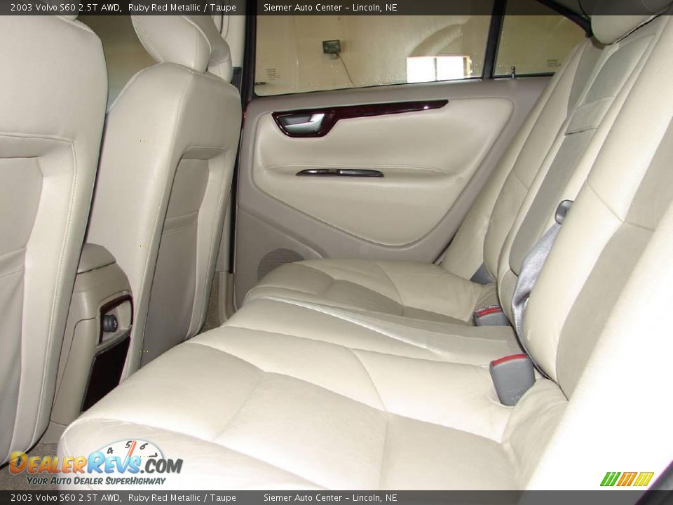 2003 Volvo S60 2.5T AWD Ruby Red Metallic / Taupe Photo #8