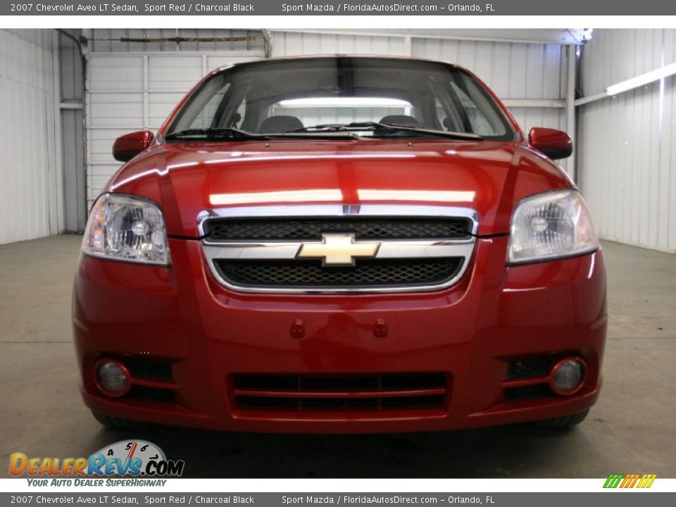 2007 Chevrolet Aveo LT Sedan Sport Red / Charcoal Black Photo #3