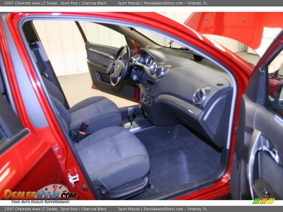 2007 Chevrolet Aveo LT Sedan Sport Red / Charcoal Black Photo #9