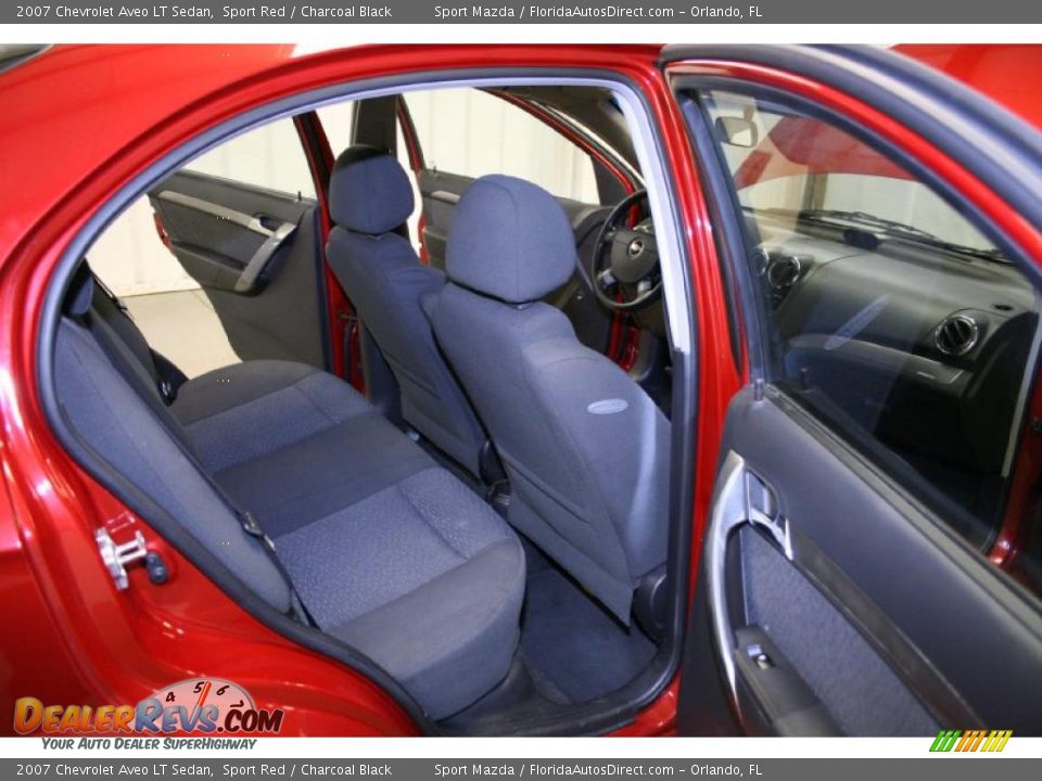 2007 Chevrolet Aveo LT Sedan Sport Red / Charcoal Black Photo #10