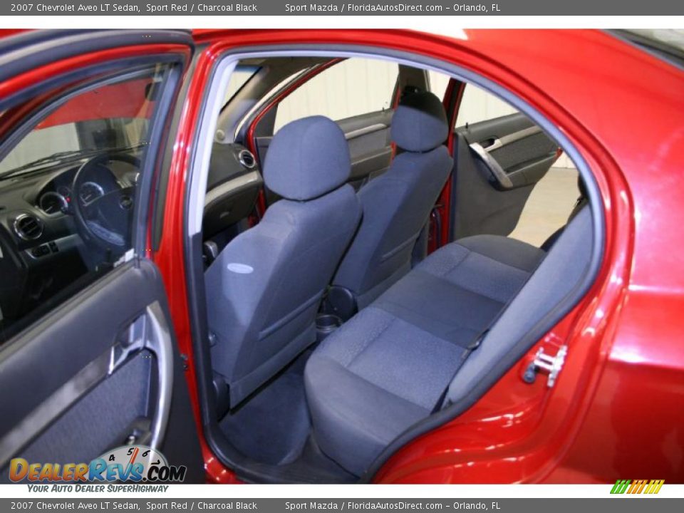 2007 Chevrolet Aveo LT Sedan Sport Red / Charcoal Black Photo #13