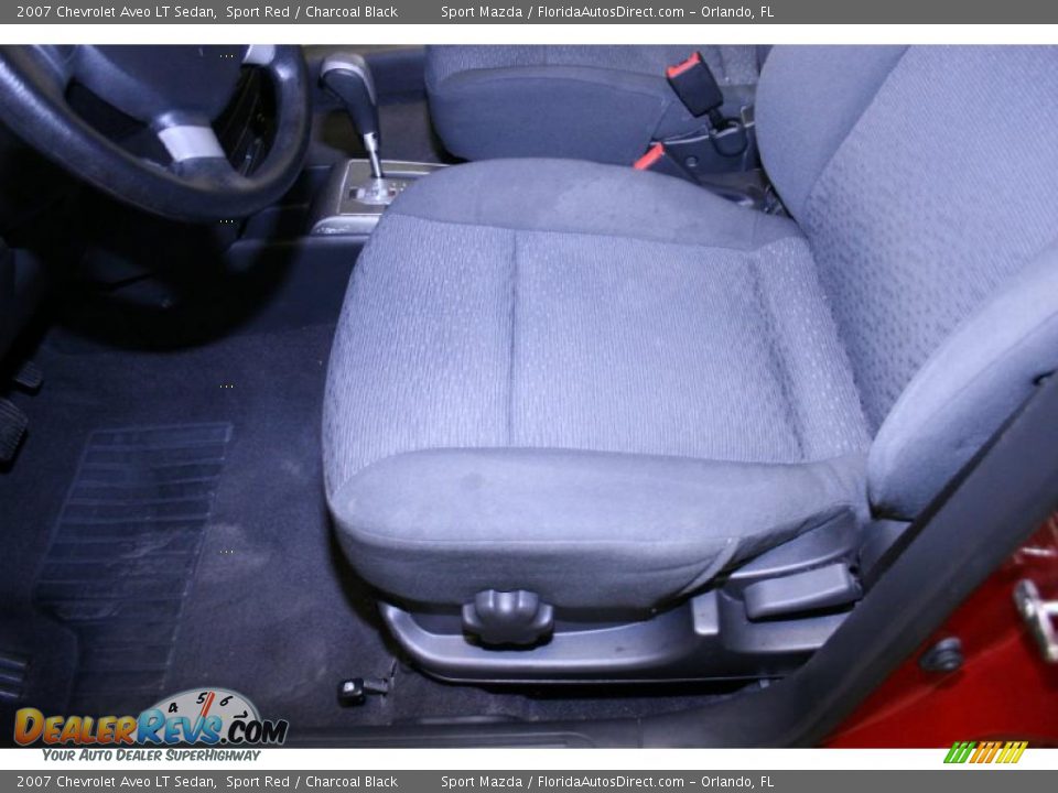 2007 Chevrolet Aveo LT Sedan Sport Red / Charcoal Black Photo #16