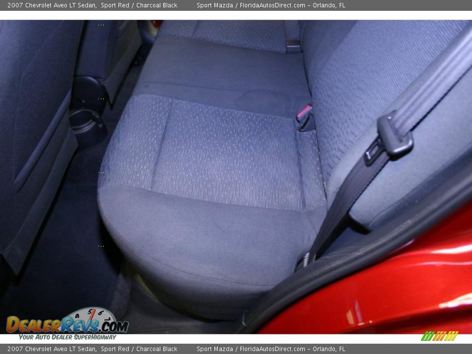 2007 Chevrolet Aveo LT Sedan Sport Red / Charcoal Black Photo #17