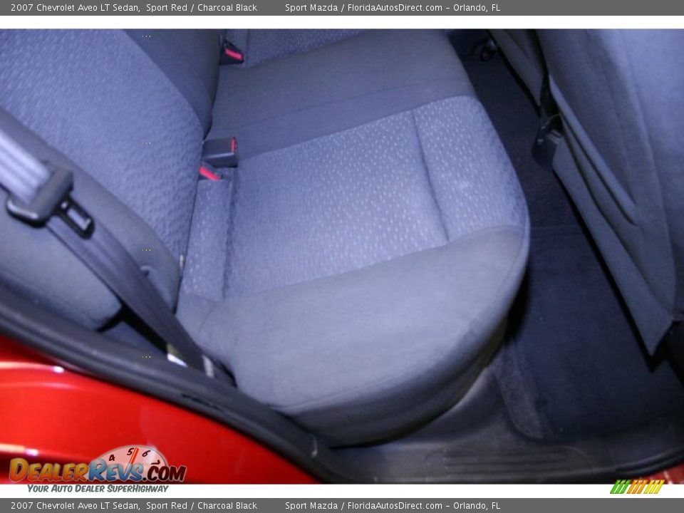 2007 Chevrolet Aveo LT Sedan Sport Red / Charcoal Black Photo #18