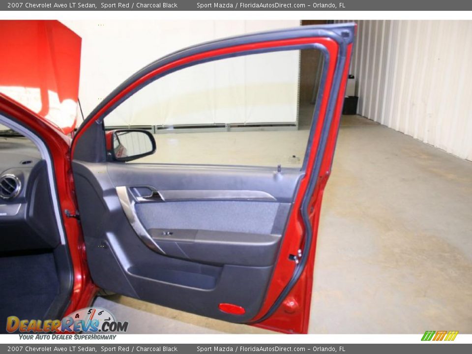 2007 Chevrolet Aveo LT Sedan Sport Red / Charcoal Black Photo #20