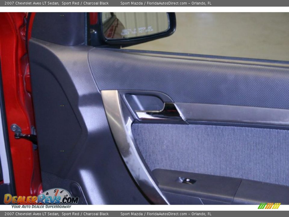 2007 Chevrolet Aveo LT Sedan Sport Red / Charcoal Black Photo #21