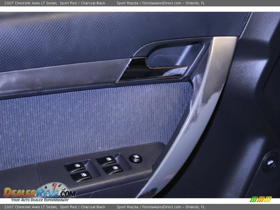 2007 Chevrolet Aveo LT Sedan Sport Red / Charcoal Black Photo #25