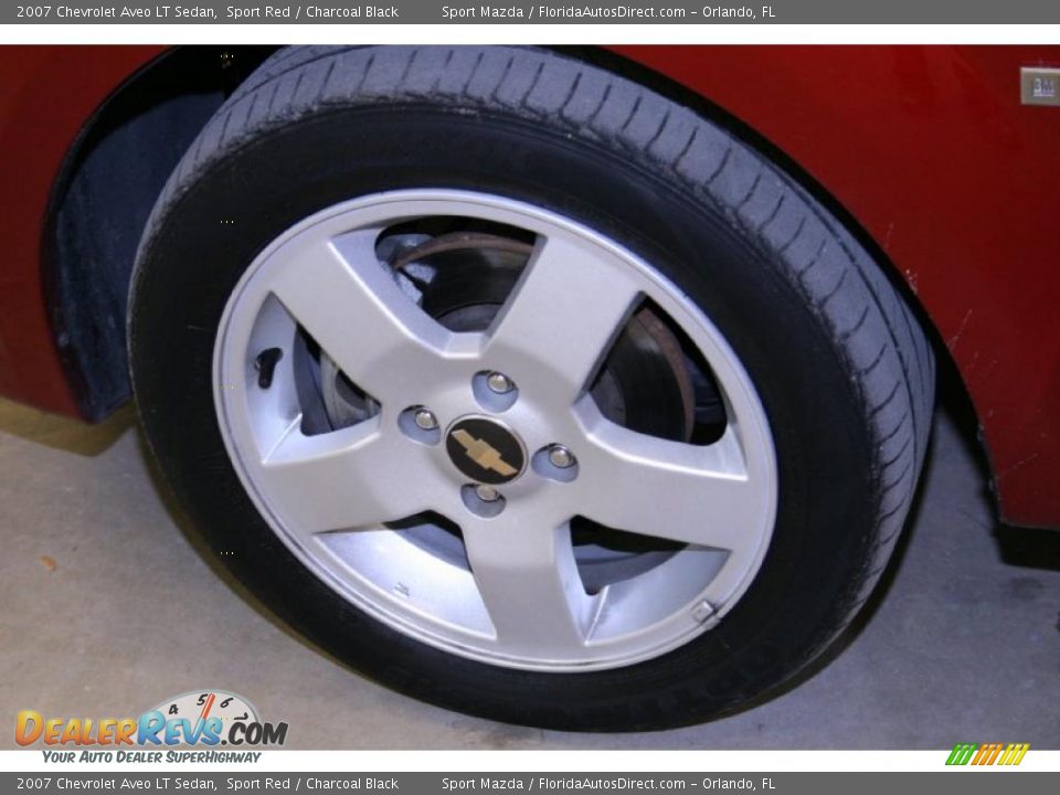 2007 Chevrolet Aveo LT Sedan Sport Red / Charcoal Black Photo #26