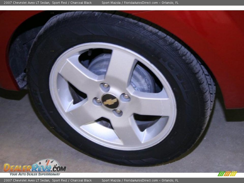 2007 Chevrolet Aveo LT Sedan Sport Red / Charcoal Black Photo #27