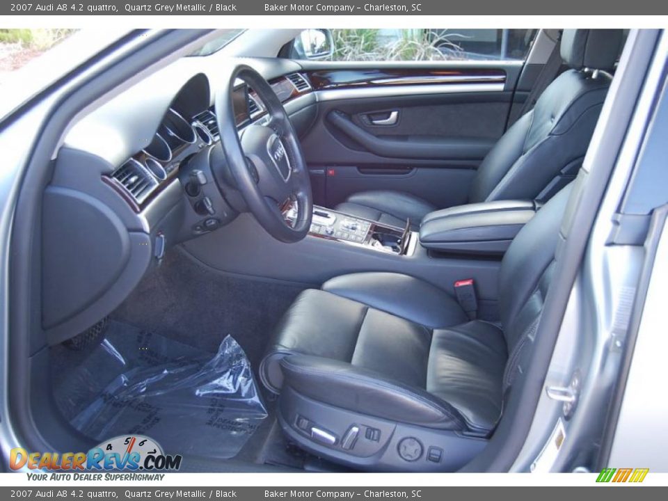 2007 Audi A8 4.2 quattro Quartz Grey Metallic / Black Photo #5
