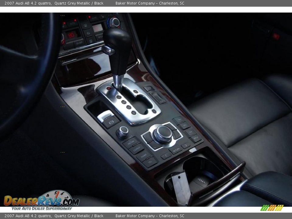 2007 Audi A8 4.2 quattro Quartz Grey Metallic / Black Photo #8