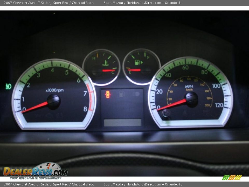 2007 Chevrolet Aveo LT Sedan Sport Red / Charcoal Black Photo #35