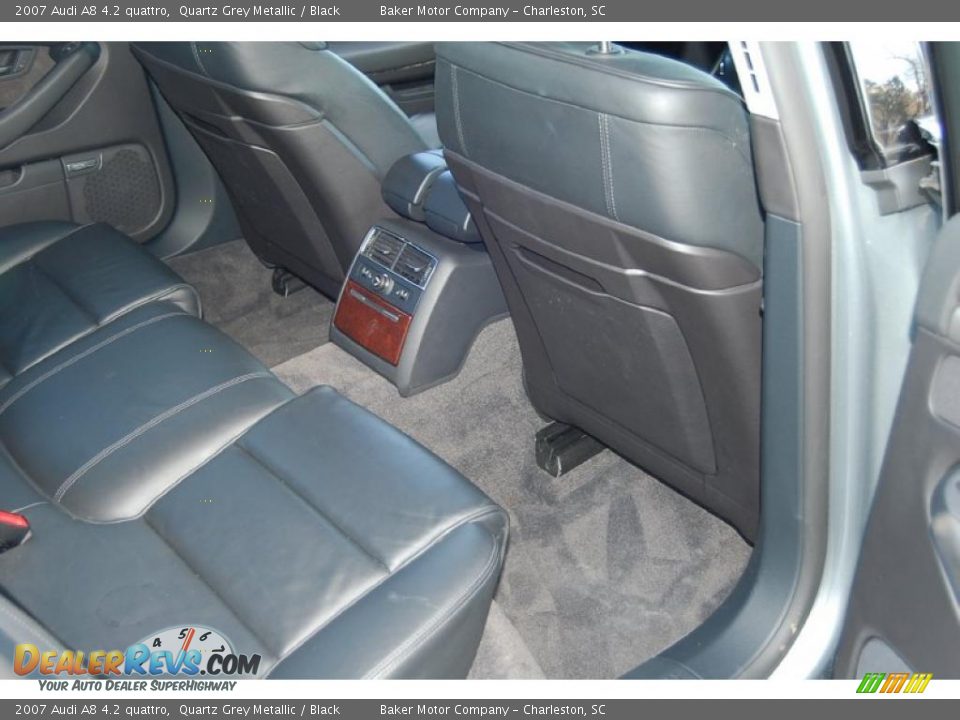 2007 Audi A8 4.2 quattro Quartz Grey Metallic / Black Photo #11