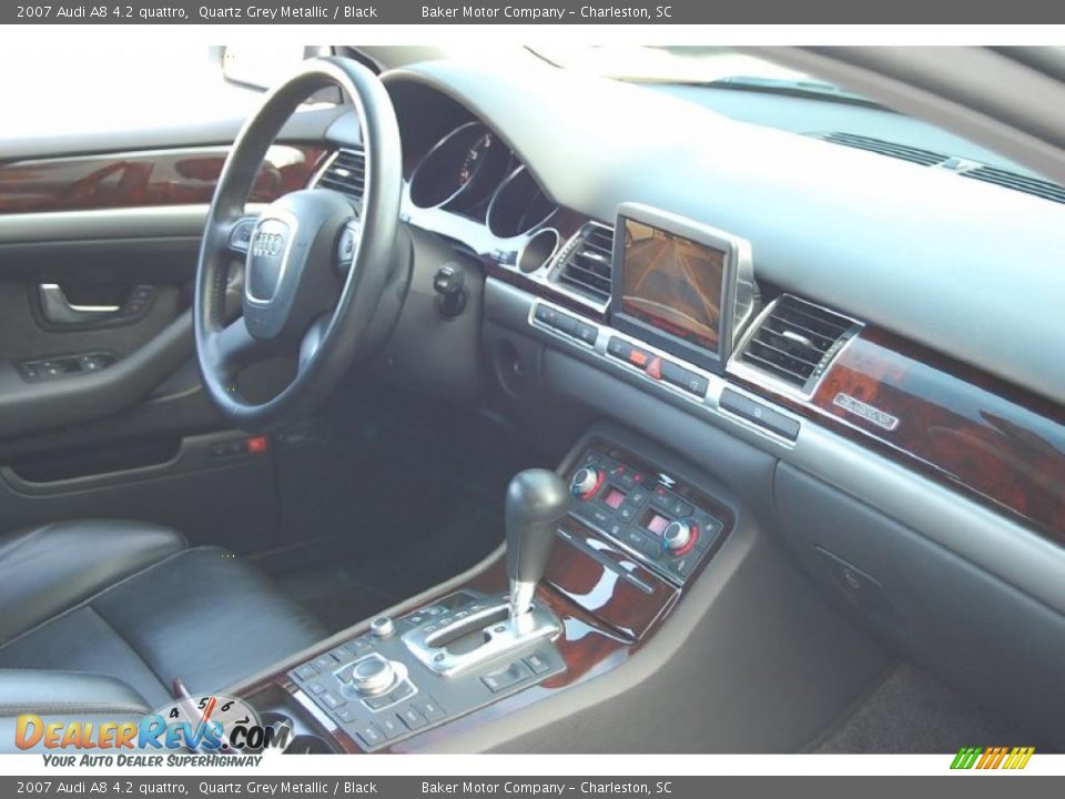 2007 Audi A8 4.2 quattro Quartz Grey Metallic / Black Photo #12