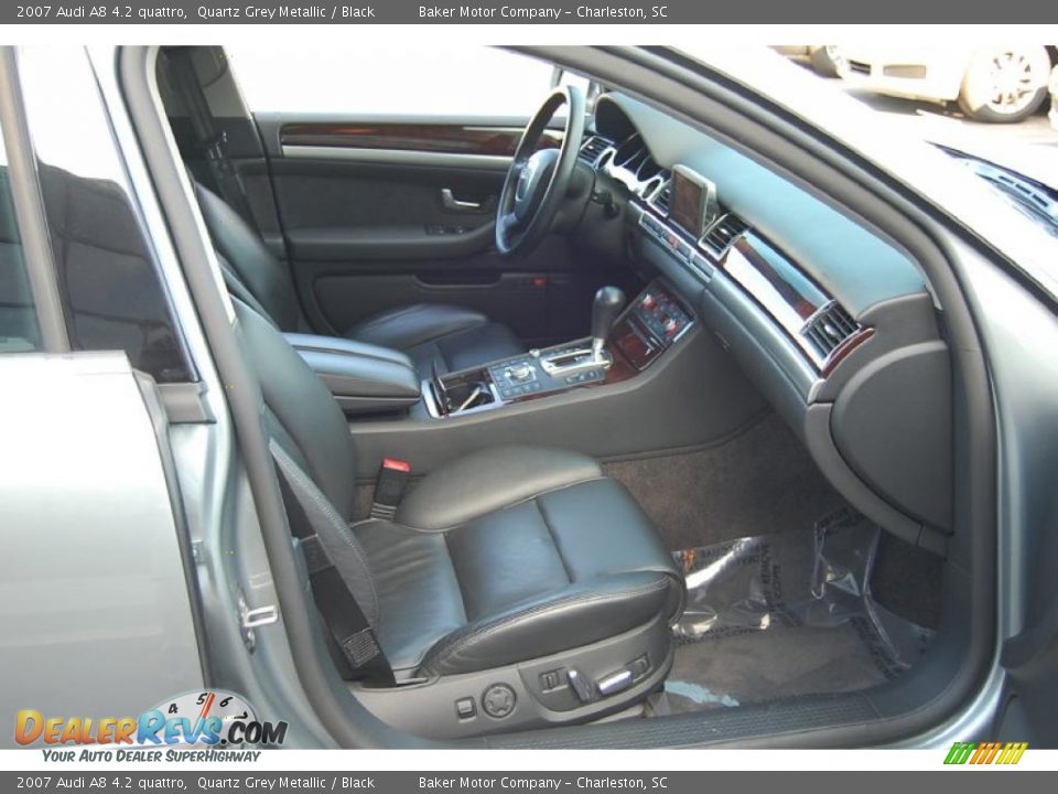 2007 Audi A8 4.2 quattro Quartz Grey Metallic / Black Photo #13