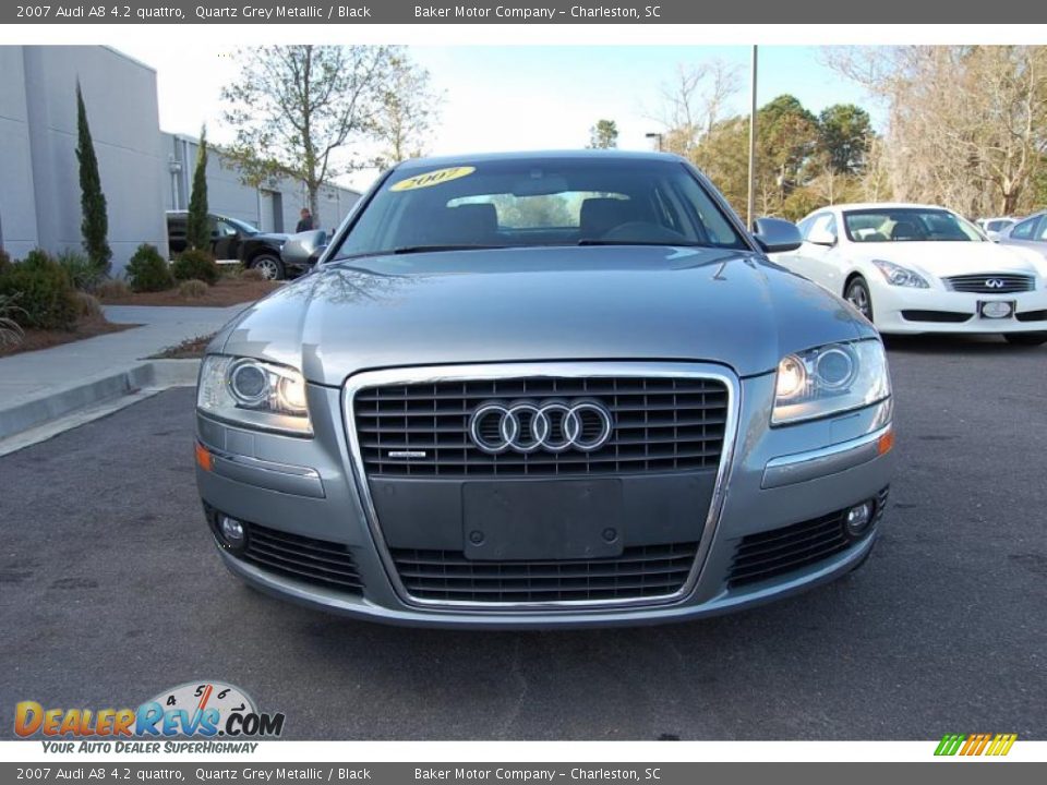 2007 Audi A8 4.2 quattro Quartz Grey Metallic / Black Photo #15